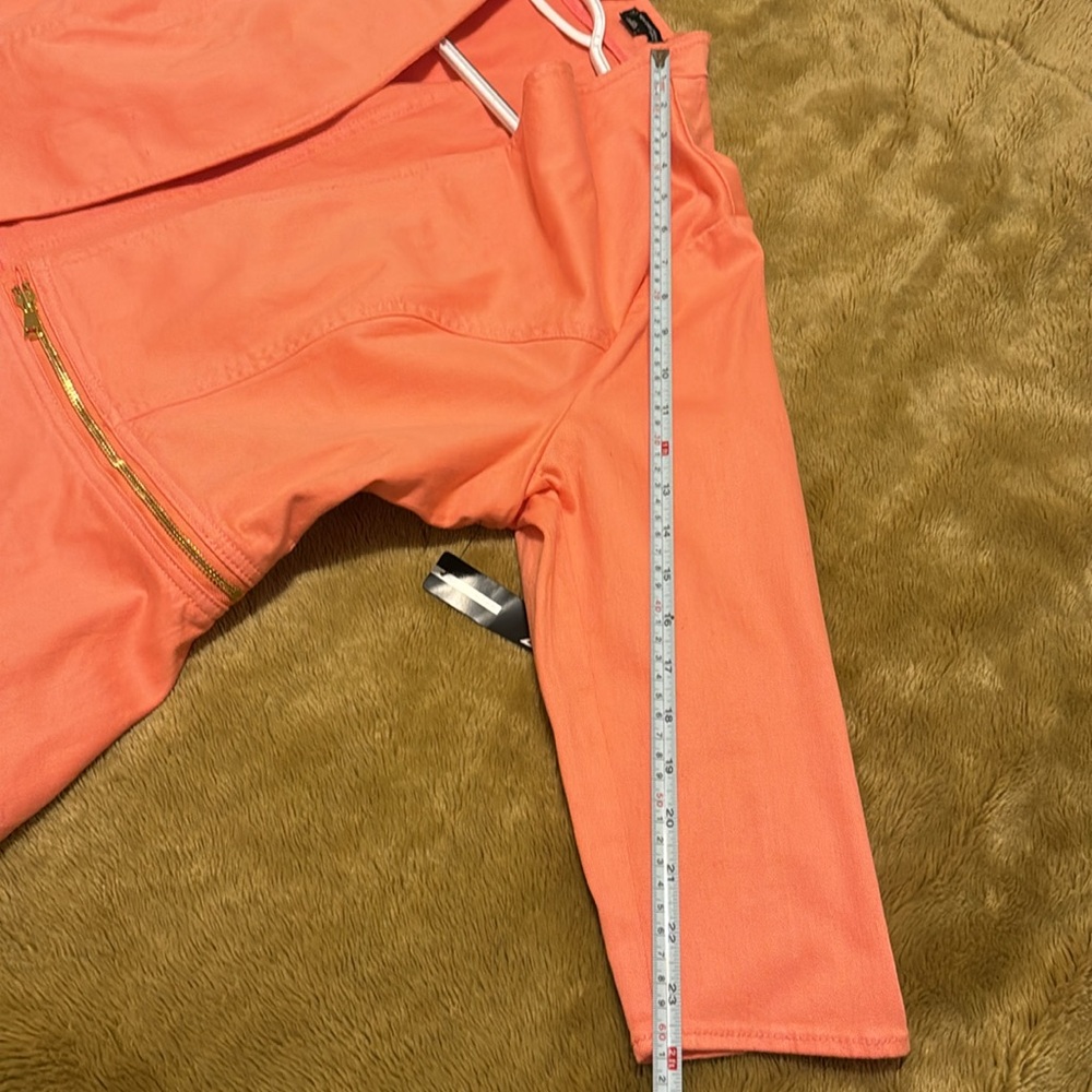 NWT New Directions Peach Open Front Size 2X Jacket With Gold Hardware No Pockets - Picture 7 of 10